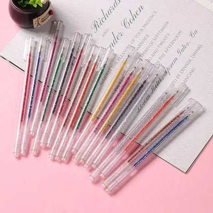 📢📢49 % de réduction !!!✨Set de Stylos Gel Pailletés Biodégradables 🎨 Écriture Douce, Couleurs Éclatantes & Idéal pour DIY, Coloriage & Créativité !