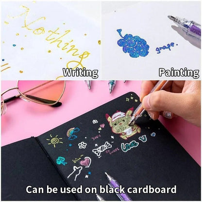 📢📢49 % de réduction !!!✨Set de Stylos Gel Pailletés Biodégradables 🎨 Écriture Douce, Couleurs Éclatantes & Idéal pour DIY, Coloriage & Créativité !