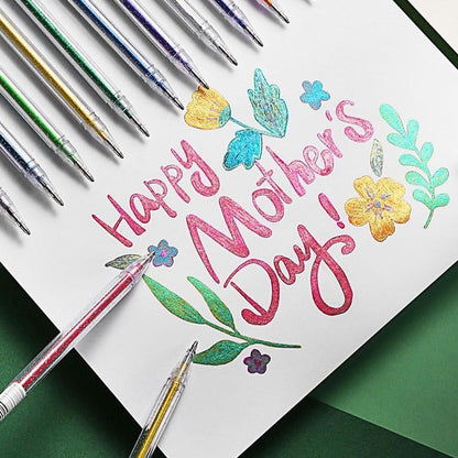 📢📢49 % de réduction !!!✨Set de Stylos Gel Pailletés Biodégradables 🎨 Écriture Douce, Couleurs Éclatantes & Idéal pour DIY, Coloriage & Créativité !