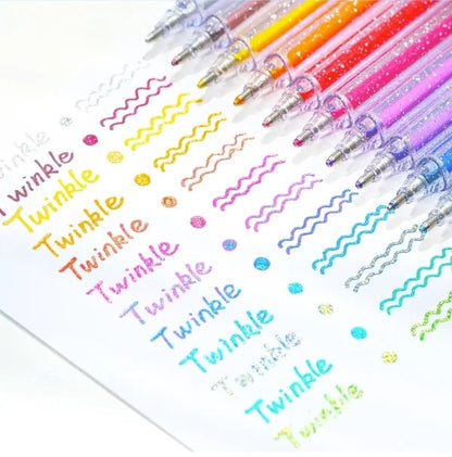 📢📢49 % de réduction !!!✨Set de Stylos Gel Pailletés Biodégradables 🎨 Écriture Douce, Couleurs Éclatantes & Idéal pour DIY, Coloriage & Créativité !
