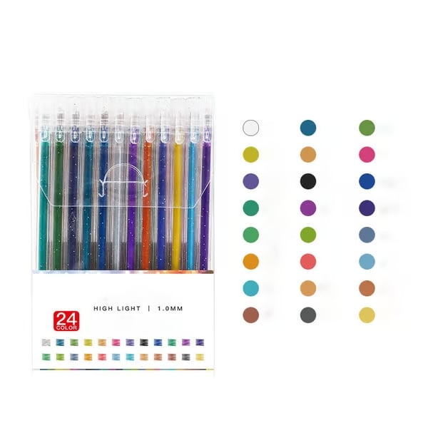 📢📢49 % de réduction !!!✨Set de Stylos Gel Pailletés Biodégradables 🎨 Écriture Douce, Couleurs Éclatantes & Idéal pour DIY, Coloriage & Créativité !