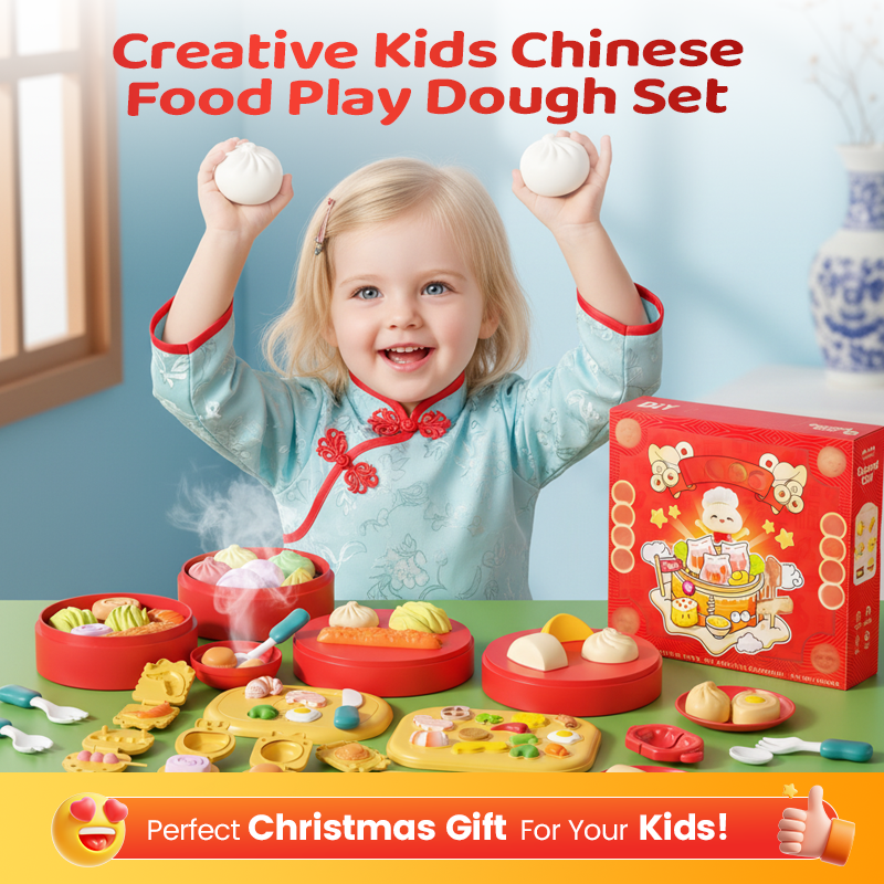 Ensemble de pâte à modeler pour enfants créatifs, cuisine chinoise