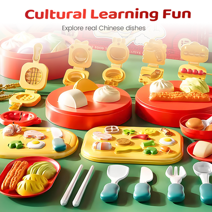 Ensemble de pâte à modeler pour enfants créatifs, cuisine chinoise