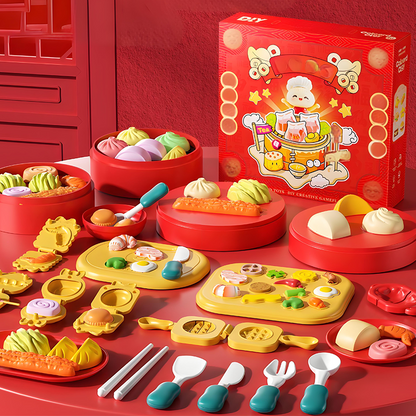 Ensemble de pâte à modeler pour enfants créatifs, cuisine chinoise