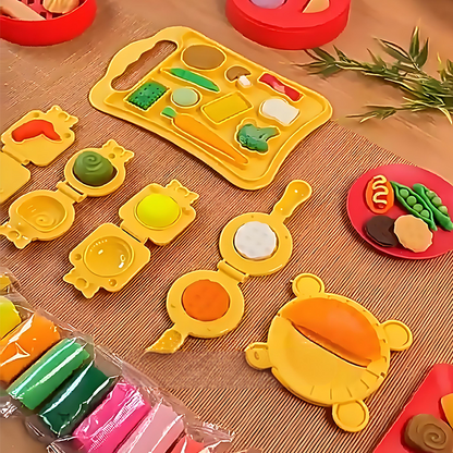 Ensemble de pâte à modeler pour enfants créatifs, cuisine chinoise