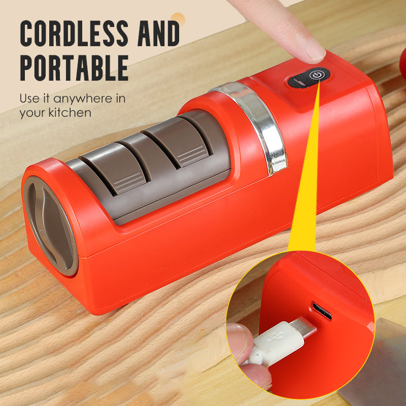 🔥50 % DE RÉDUCTION ! 🔪 Affûteur de couteaux automatique pour la cuisine – Ultra-rapide, sûr et ultra-tranchant ✨