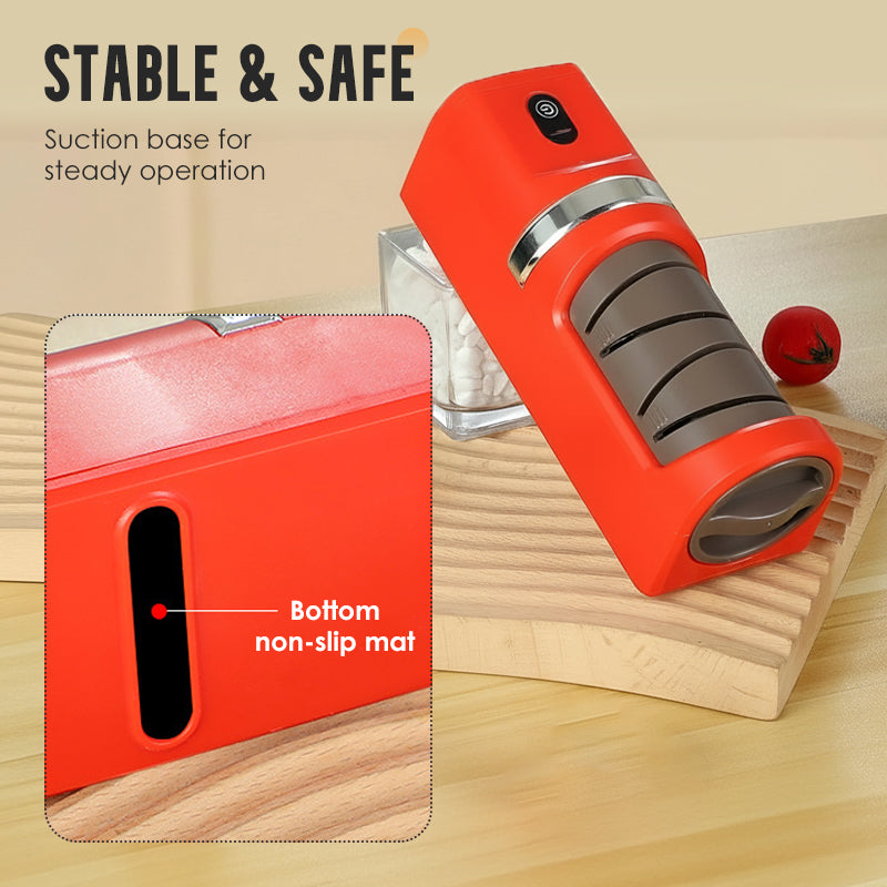 🔥50 % DE RÉDUCTION ! 🔪 Affûteur de couteaux automatique pour la cuisine – Ultra-rapide, sûr et ultra-tranchant ✨