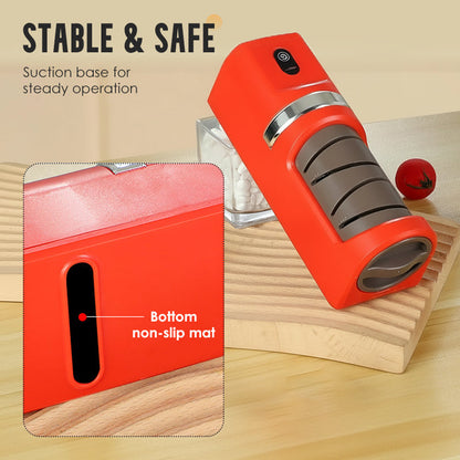 🔥50 % DE RÉDUCTION ! 🔪 Affûteur de couteaux automatique pour la cuisine – Ultra-rapide, sûr et ultra-tranchant ✨