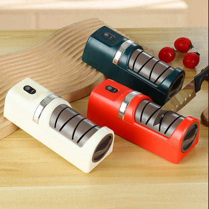 🔥50 % DE RÉDUCTION ! 🔪 Affûteur de couteaux automatique pour la cuisine – Ultra-rapide, sûr et ultra-tranchant ✨