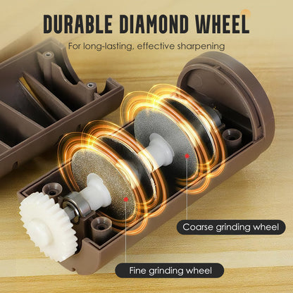 🔥50 % DE RÉDUCTION ! 🔪 Affûteur de couteaux automatique pour la cuisine – Ultra-rapide, sûr et ultra-tranchant ✨