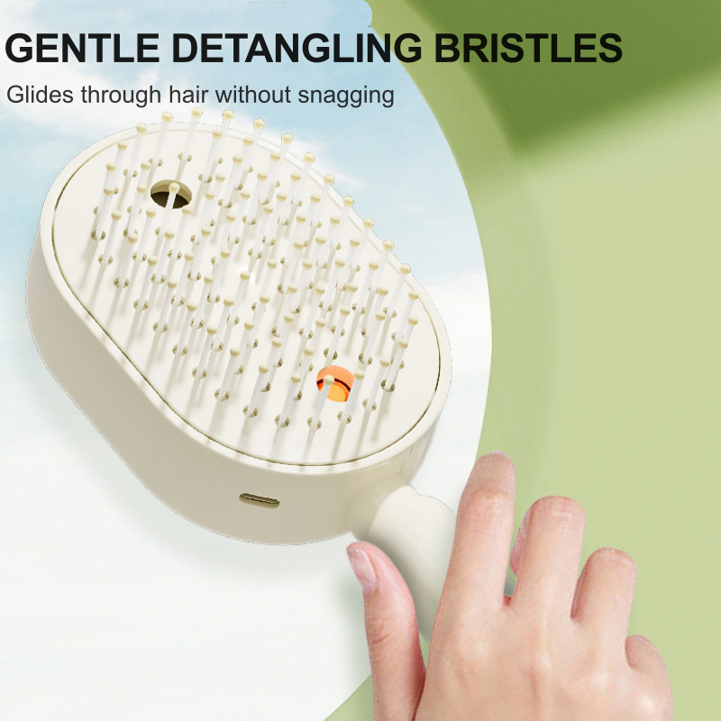 💆‍♀️ 56% DE RÉDUCTION ! 🎉 Brosse Électrique Cheveux – Spray Hydratant, Massage & Lissant Instantané ✨📦