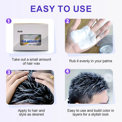 📢📢50 % de réduction !!!✨Cire colorante temporaire pour cheveux