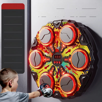 🥊 Une nouvelle approche de l'entraînement en salle ! La machine intelligente Music Boxing Smart Wall Target Machine transforme la musique et l'exercice physique en un moment de jeu pour les enfants
