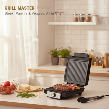 Appareil à panini électrique 1400 W  et grill