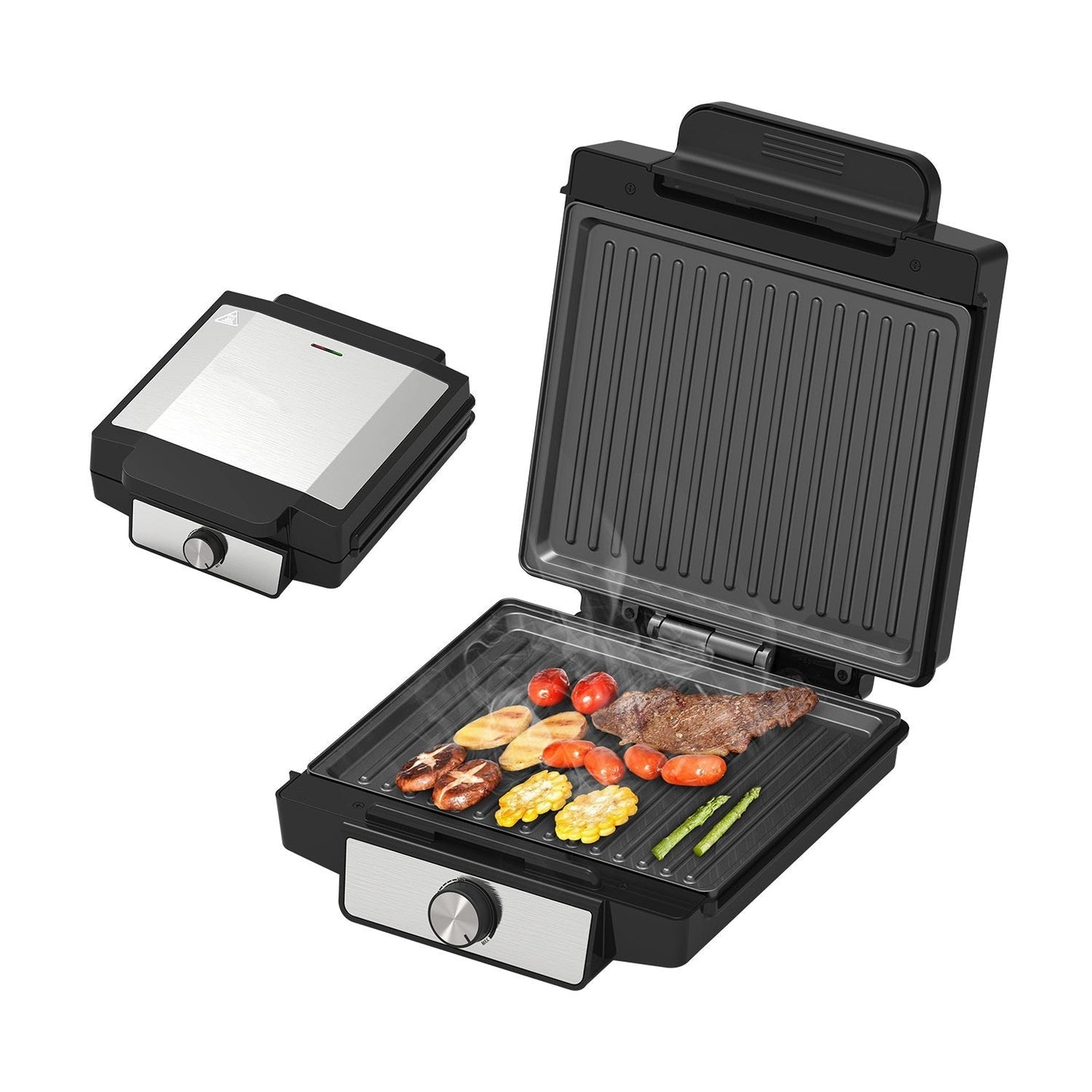 Appareil à panini électrique 1400 W  et grill