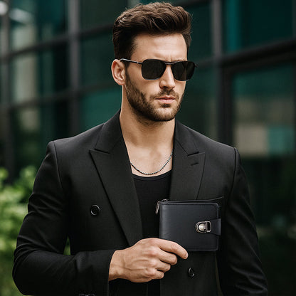 🔥Portefeuille Vintage Compact à Fermeture Éclair pour Hommes