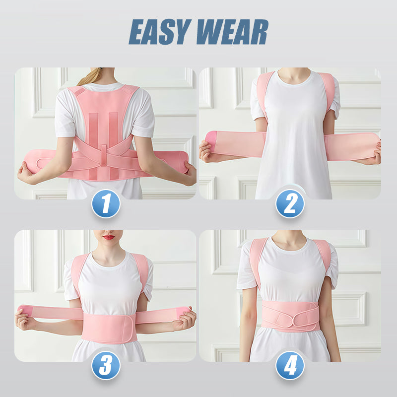 Correcteur de Posture avec Support Dorsal en Plaque d'Acier