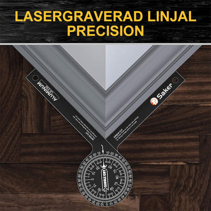 🔥‑50% OFFRE LIMITÉE📐 Rapporteur d’angle de scie 7″, gravure laser, blocage 1 main, coupe parfaite des plinthes au premier coup 🛠️✨