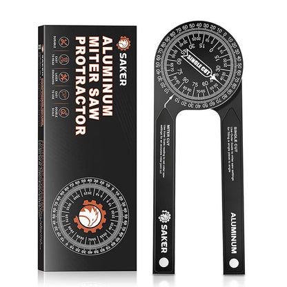 🔥‑50% OFFRE LIMITÉE📐 Rapporteur d’angle de scie 7″, gravure laser, blocage 1 main, coupe parfaite des plinthes au premier coup 🛠️✨