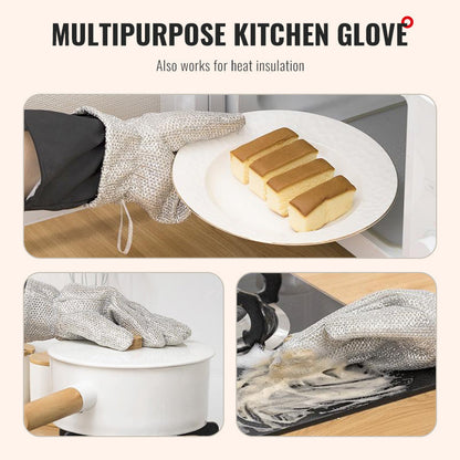 Gants de Nettoyage en Laine d'Acier avec Doublure Chaude