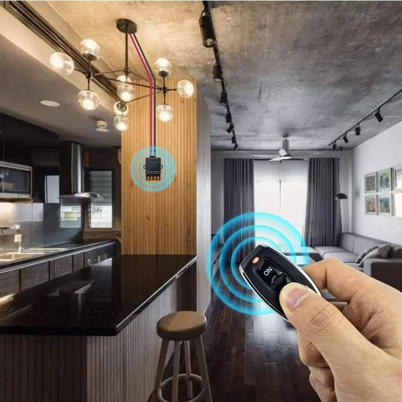 📢📢50% DE RÉDUCTION ! 📡⚡ Kit Sans Fil Interrupteur + Récepteur – Contrôle à 100 m, 30 A & Installation Sans Câblage ⚙️