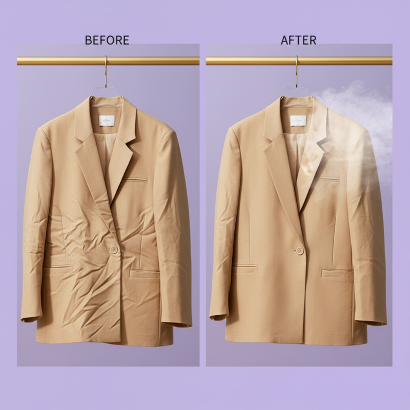 📢📢50% de réduction ! ✨ Défroisseur Portable à Main – Chauffe en 20s, Idéal pour Tous les Tissus & Parfait en Voyage ! 👗