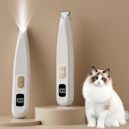 Rasoir électrique efficace et sûr pour animaux domestiques avec lumière LED