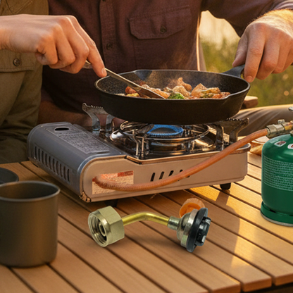 Gas Canister Refill Tool for Outdoor Stoves