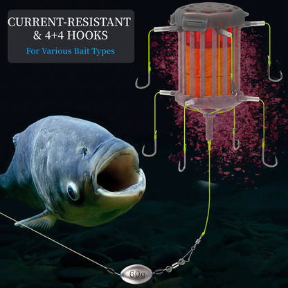 Reverse Bottom Bait Cage Hook Rig