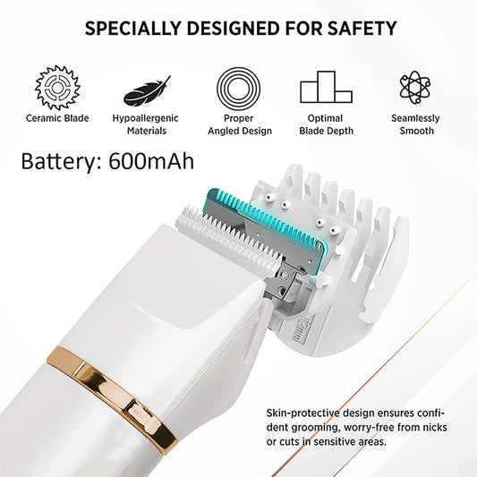 💇‍♂️ 50% DE RÉDUCTION! 🔥 Tondeuse Électrique 3 en 1 pour Poils Corporels – Sans Fil, Précise & Idéale Pour Une Toilette Intime Confortable 🪒