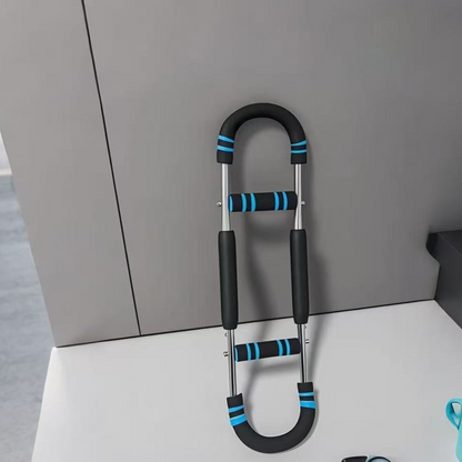 🔥Barre de musculation réglable pour appareils d'entraînement des bras, appareils d'entraînement de la force des bras et du tronc, appareil d'entraînement portable pour salle de sport à domicile et fitness