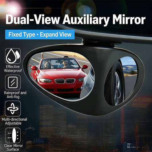 🚗 Offre Super Sécurité Parking ! 🔍 Rétroviseur Extérieur HD Étanche Double Face – Idéal pour le stationnement, changement de voie et espaces restreints 🌧️ | Rotation 360°, large champ de vision & antibuée ✅