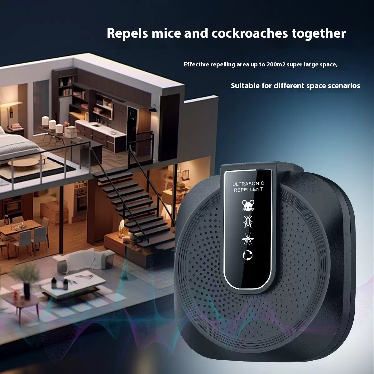 🔊Répulsif Ultrasonique Anti-Bateaux et Anti-Rats - Technologie Intelligente 360°