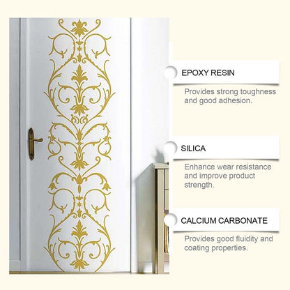 🎨🏡Peinture dorée résistante aux intempéries à base d'eau