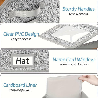 🧢 60% DE RÉDUCTION ! 🎉 Boîtes Empilables pour Casquettes – Transparentes, Modulables & Gain de Place ⚾📦