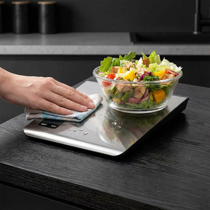 ⚖️Balance Alimentaire Intelligente – Connexion Bluetooth, Suivi des Nutriments & Design Moderne📱