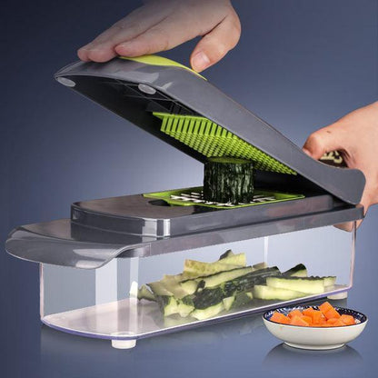 ✨Coupe-légumes multifonction – lames en acier inoxydable, facile à nettoyer, plusieurs modes de cuisson🥗