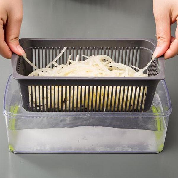 ✨Coupe-légumes multifonction – lames en acier inoxydable, facile à nettoyer, plusieurs modes de cuisson🥗
