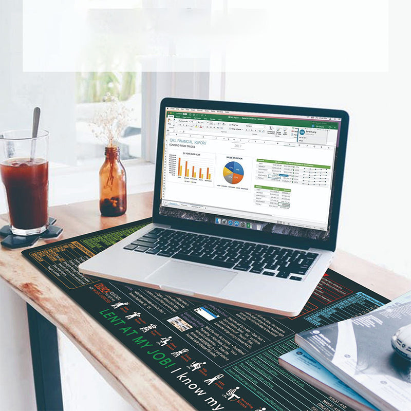 Tapis de bureau antidérapant et anti-taches