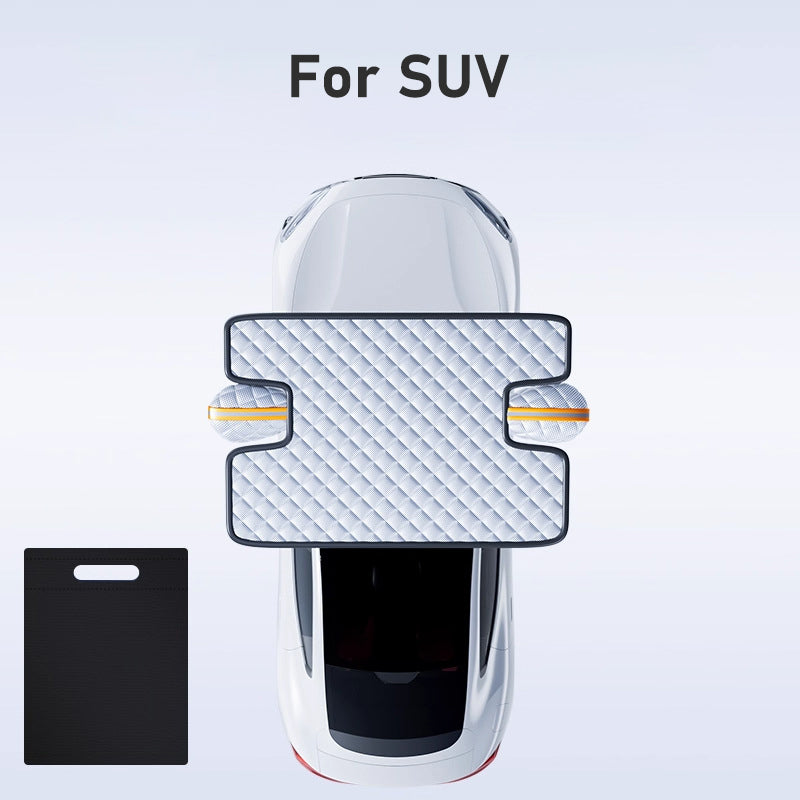 🚗❄️ 50% de réduction ! Housse de neige épaisse pour pare-brise toutes saisons – Protection hiver/été, anti-vent & bandes réfléchissantes