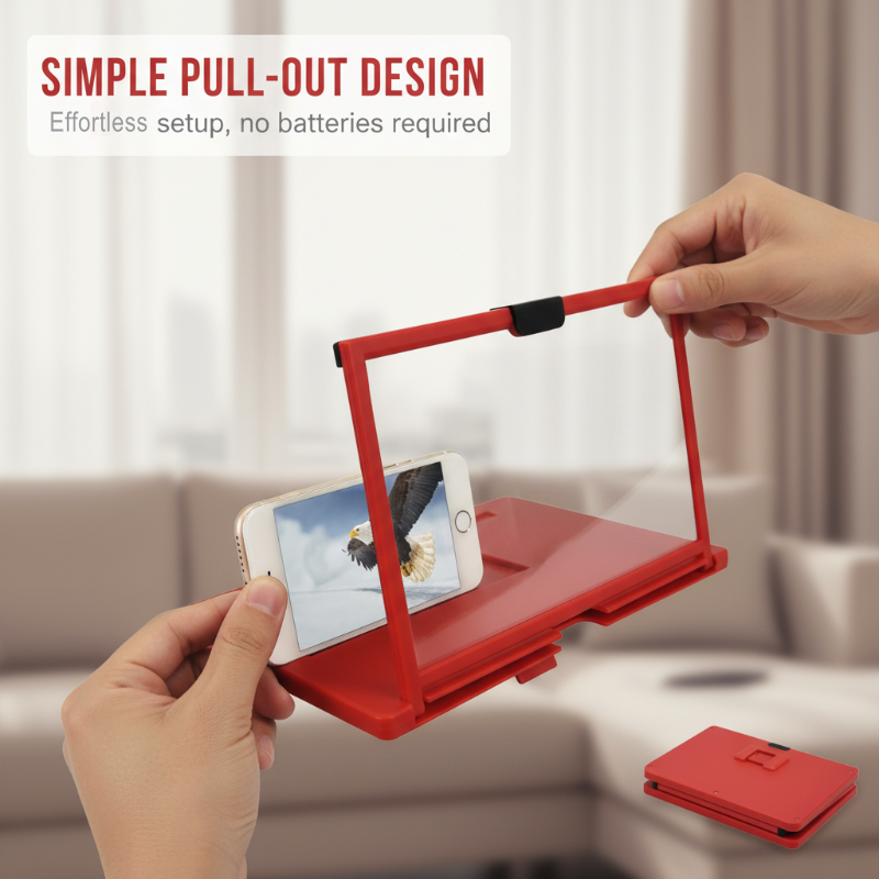 🥳VENTE CHAUDE 2026🥳💞50K+ VENDU !💥👓❤️ Soulagez la fatigue oculaire, rendez l'écran « plus grand » | Loupe de téléphone HD pour une visualisation plus facile🎬✨