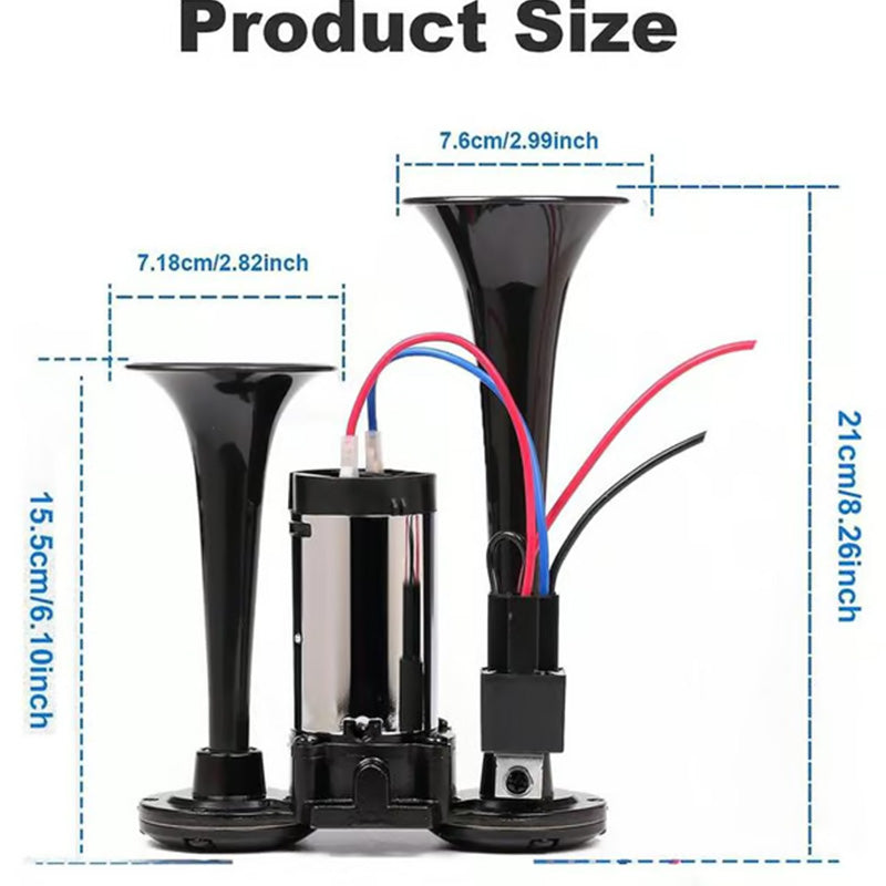 Klaxon pneumatique pour train, camion, voiture