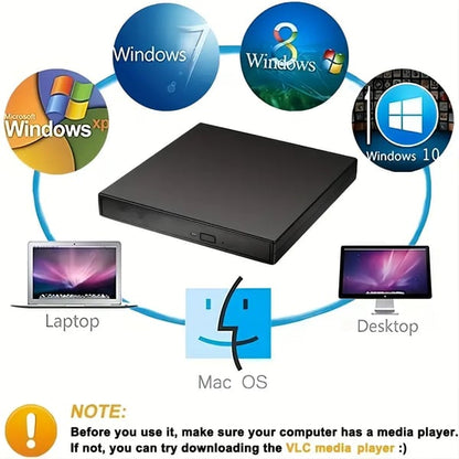 📢📢58% de réduction ! 💿💻 Lecteur CD/DVD Externe – Plug & Play, Portable & Compatible Mac/Windows