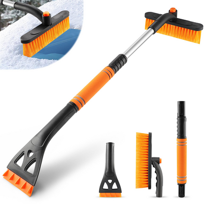 📢📢 50% DE RÉDUCTION ! 🧊Duo Grattoir & Brosse Télescopique - Déglacez Vite en Hiver