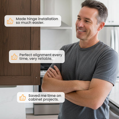 Kit de Gabarit pour Charnières Cachées Magnétiques