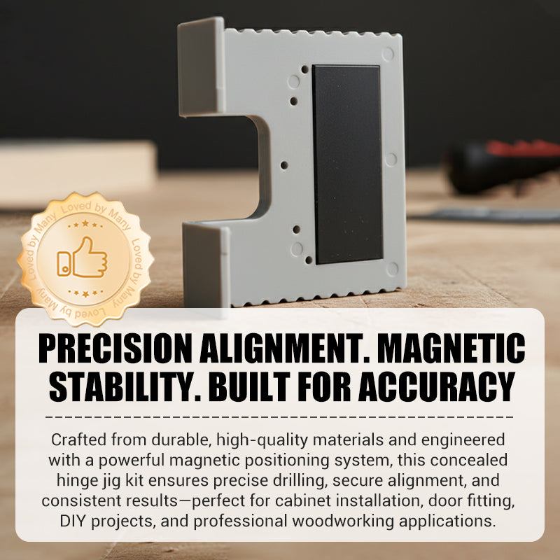 Kit de Gabarit pour Charnières Cachées Magnétiques