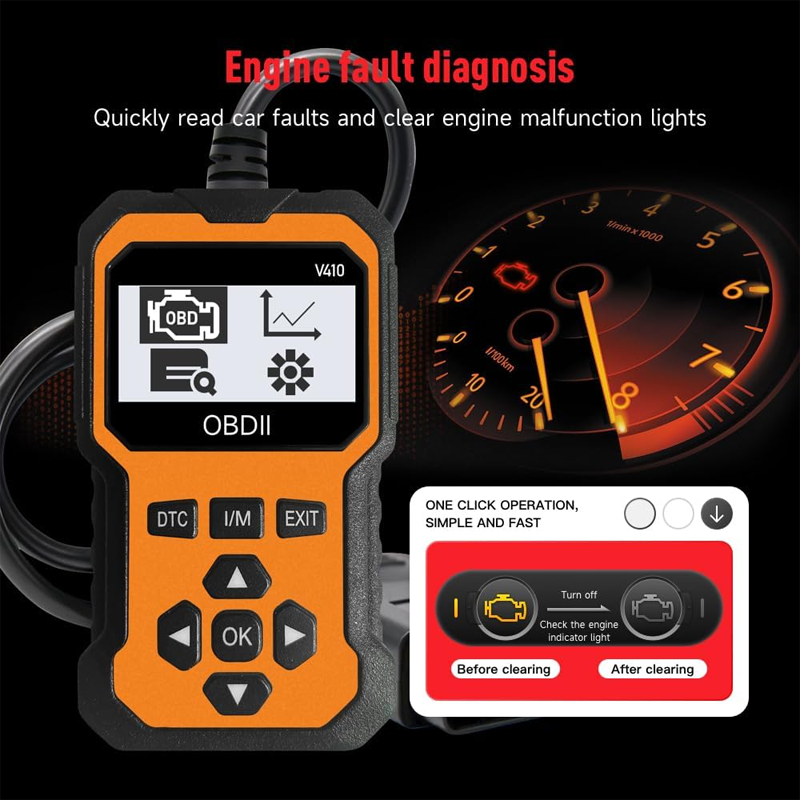 🔧🚗 50 % de réduction ⚡ Scanner OBD2 professionnel – Diagnostic complet, effacement 1 clic & 8 langues ! Compatible tous véhicules 1996+ 📊💡