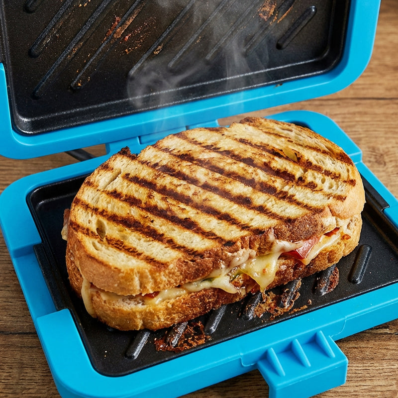 🎁 50% DE RÉDUCTION ! 💥 Four à Micro-ondes, Grille-Pain & Appareil à Sandwich 3-en-1 – Silicone + Métal – Surface Antiadhésive & Lavable au Lave-Vaisselle pour Cuisine Compacte 🔥🥪