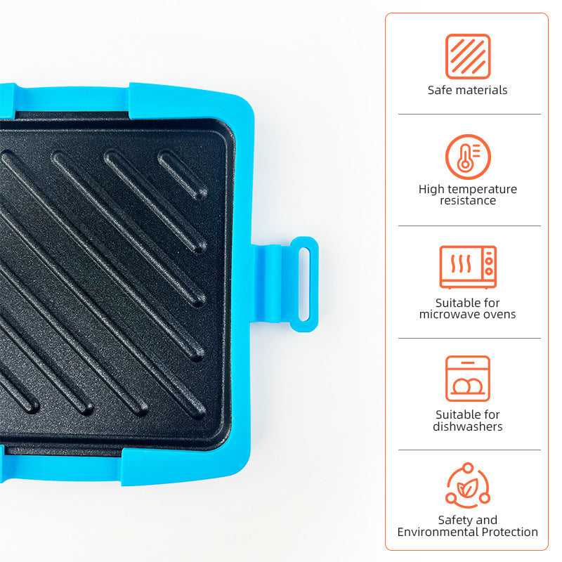 🎁 50% DE RÉDUCTION ! 💥 Four à Micro-ondes, Grille-Pain & Appareil à Sandwich 3-en-1 – Silicone + Métal – Surface Antiadhésive & Lavable au Lave-Vaisselle pour Cuisine Compacte 🔥🥪