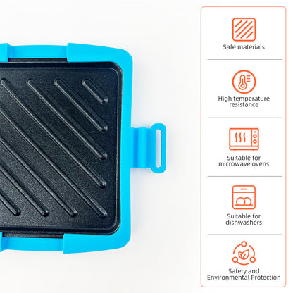 🎁 50% DE RÉDUCTION ! 💥 Four à Micro-ondes, Grille-Pain & Appareil à Sandwich 3-en-1 – Silicone + Métal – Surface Antiadhésive & Lavable au Lave-Vaisselle pour Cuisine Compacte 🔥🥪